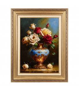 Tableau tapis persan Tabriz fait main Réf ID 903943