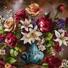 Tableau tapis persan Tabriz fait main Réf ID 903950