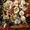 Handgeknüpfter Tabriz Bildteppiche Ziffer 903955