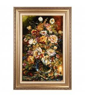 Tableau tapis persan Tabriz fait main Réf ID 903960