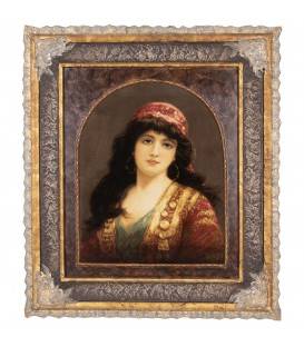 Handgeknüpfter Tabriz Bildteppiche Ziffer 903967