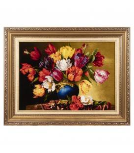 Tableau tapis persan Tabriz fait main Réf ID 903862