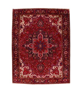 فرش دستباف قدیمی دوازده و نیم متری هریس کد 179558