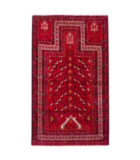 فرش دستباف قدیمی دو و نیم متری بلوچ کد 179579