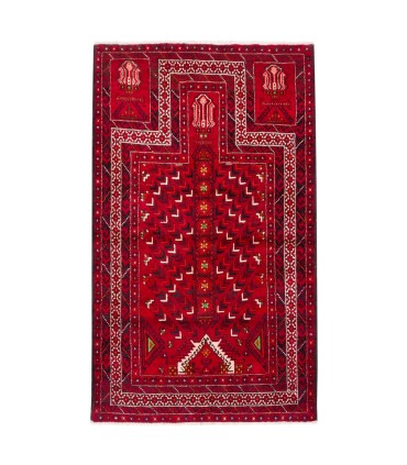 فرش دستباف قدیمی دو و نیم متری بلوچ کد 179579