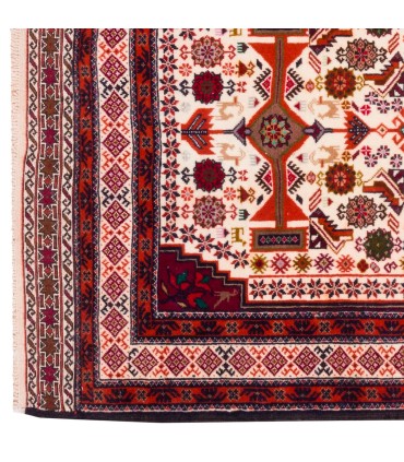 فرش دستباف قدیمی ذرع و نیم بلوچ کد 179586