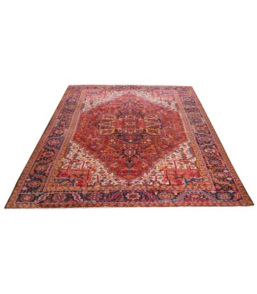 فرش دستباف قدیمی یازده و نیم متری هریس کد 179597