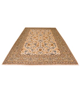 فرش دستباف قدیمی ده و نیم متری کاشان کد 179603