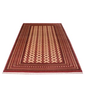 فرش دستباف قدیمی هشت و نیم متری ترکمن کد 179632