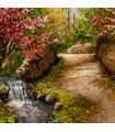 تابلو فرش دستباف کوچه باغ بهاری تبریز کد 903981