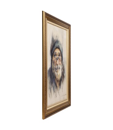 تابلو فرش دستباف پرتره پیرمرد تبریز کد 903985