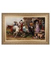 Tappeto persiano Tabriz a disegno pittorico codice 903987
