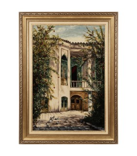 تابلو فرش دستباف خانه یزدی تبریز کد 903996