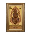 Tableau tapis persan Qom fait main Réf ID 904010