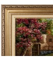 تابلو فرش دستباف منظره کوچه باغ بهاری تبریز کد 904017