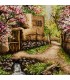 تابلو فرش دستباف منظره کوچه باغ بهاری تبریز کد 904038