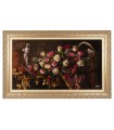 Tableau tapis persan Tabriz fait main Réf ID 904045