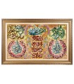 Tableau tapis persan Tabriz fait main Réf ID 904054