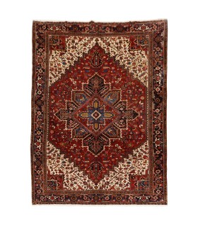 فرش دستباف قدیمی ده و نیم متری هریس کد 179690