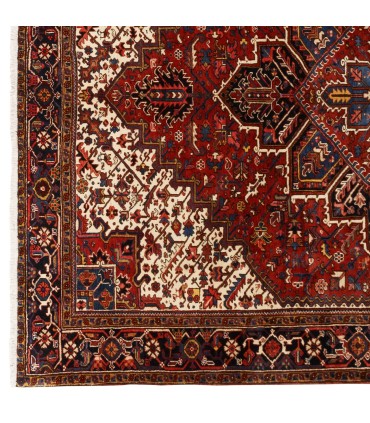 فرش دستباف قدیمی ده و نیم متری هریس کد 179690