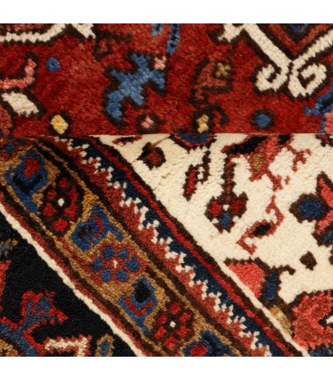 فرش دستباف قدیمی ده و نیم متری هریس کد 179690