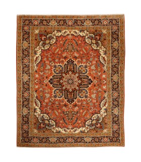 فرش دستباف قدیمی نه و نیم متری هریس کد 179695
