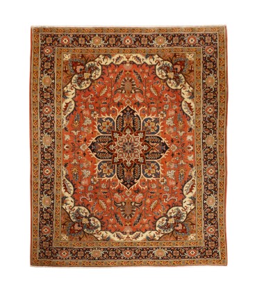 فرش دستباف قدیمی نه و نیم متری هریس کد 179695