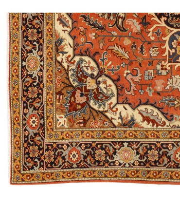 فرش دستباف قدیمی نه و نیم متری هریس کد 179695