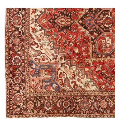 فرش دستباف قدیمی دوازده متری هریس کد 179707