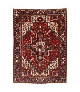 فرش دستباف قدیمی پنج و نیم متری هریس کد 179719