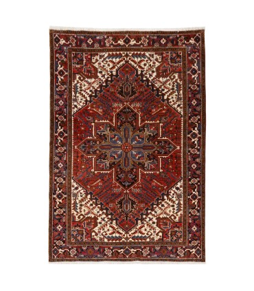 فرش دستباف قدیمی شش و نیم متری هریس کد 179729