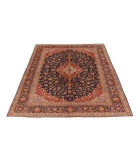 فرش دستباف قدیمی نه متری کاشان کد 179648