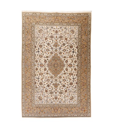 فرش دستباف قدیمی نه و نیم متری کاشان کد 179654