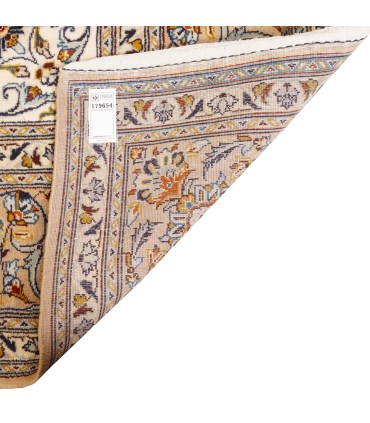 فرش دستباف قدیمی نه و نیم متری کاشان کد 179654