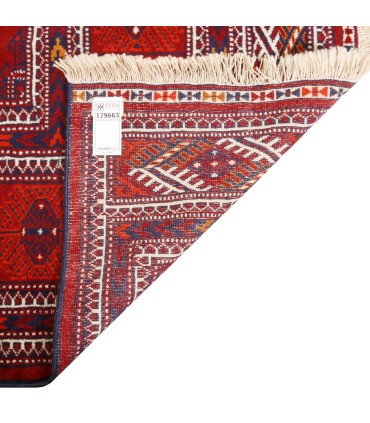 فرش دستباف قدیمی نه متری ترکمن کد 179663