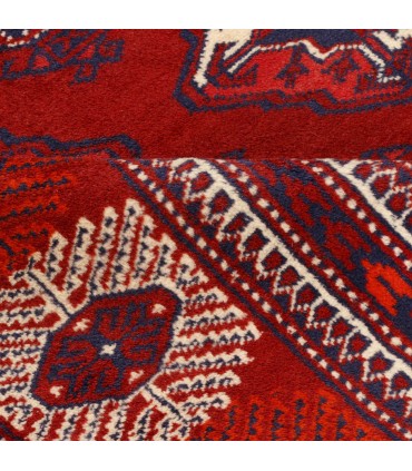 فرش دستباف قدیمی نه متری ترکمن کد 179663