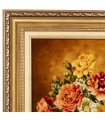 تابلو فرش دستباف دسته گل رز تبریز کد 904123
