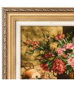 تابلو فرش دستباف گل در سطل چوبی تبریز کد 904142
