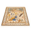 فرش دستباف قدیمی دو متری اصفهان کد 102493