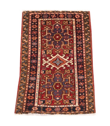 فرش دستباف قدیمی نیم متری قرجه کد 102503