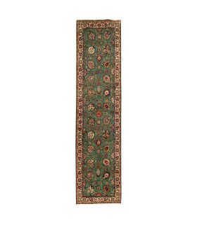 فرش دستباف قدیمی کناره طول سه و نیم متر تبریز کد 102526
