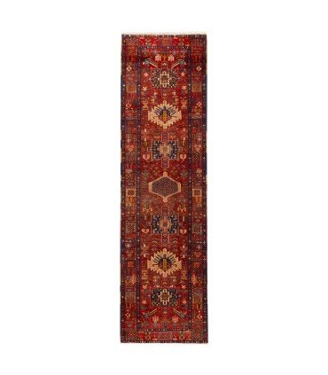 فرش دستباف قدیمی کناره طول سه متر آذربایجان کد 102527