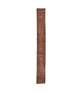 فرش دستباف قدیمی کناره طول شش متر ملایر کد 102528