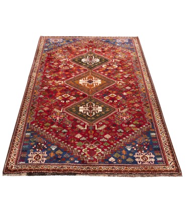 فرش دستباف قدیمی چهار و نیم متری شیراز کد 179742