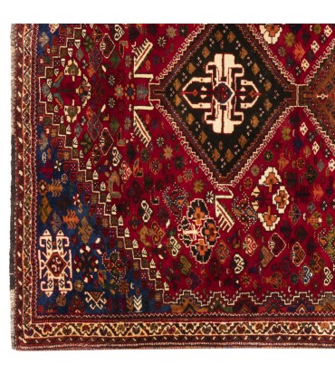 فرش دستباف قدیمی چهار و نیم متری شیراز کد 179742