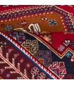 فرش دستباف قدیمی چهار و نیم متری شیراز کد 179745
