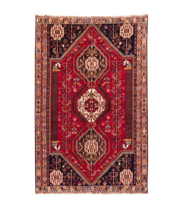فرش دستباف قدیمی پنج و نیم متری شیراز کد 179769
