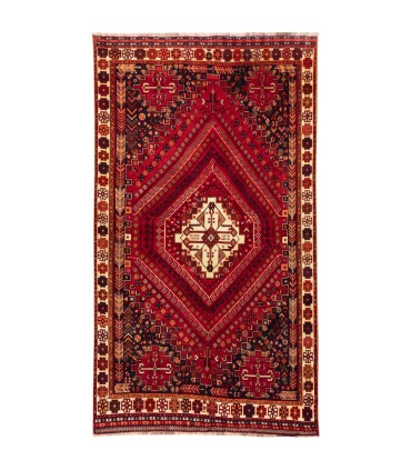 فرش دستباف قدیمی چهار و نیم متری شیراز کد 179778