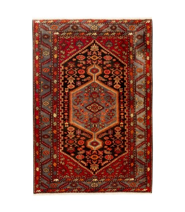 فرش دستباف قدیمی سه و نیم متری زنجان کد 708012