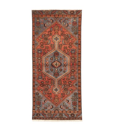 فرش دستباف قدیمی کناره طول دو متر زنجان کد 708063